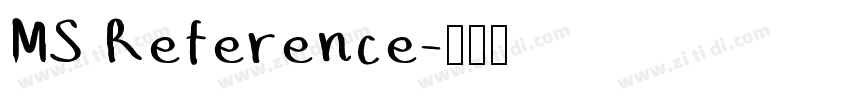 MS Reference字体转换